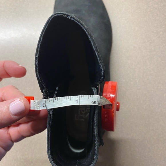 Franco Sarto black suede ankle boots. - Picture 10 of 10